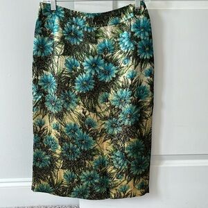 VINTAGE BELLE DE JOUR Floral Midi Skirt